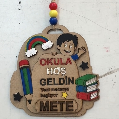 Okula Hoşgeldin Hediyesi Boyama Süs 20 Adet
