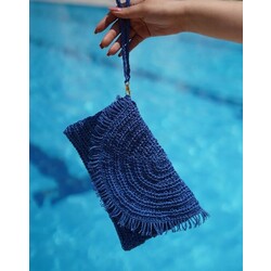 Bodrum Mavisi Clutch Çanta 