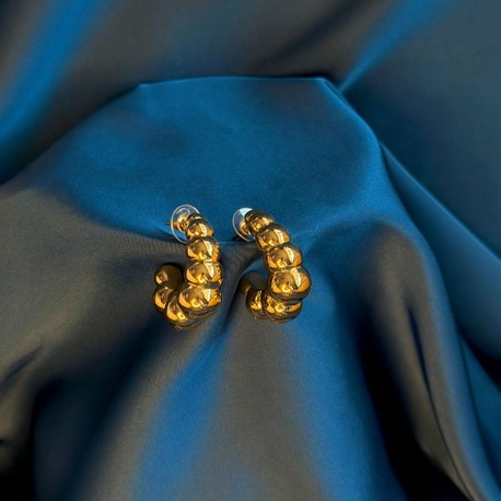 Gold Boğum Çelik Küpe
