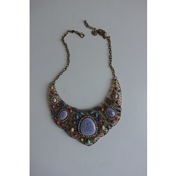 90’lar taşlı vintage kolye