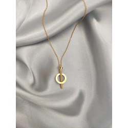 ÇELİK GOLD ÇİVİLİ KOLYE 