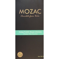 MOZAC Antep Fıstıklı Beyaz Çikolata