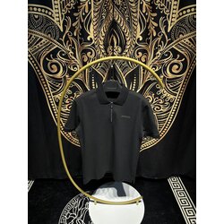 MONCLER PRINTED POLO T SHIRT