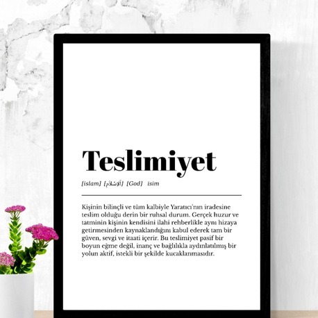 Teslimiyet Tanım Duvar Resmi