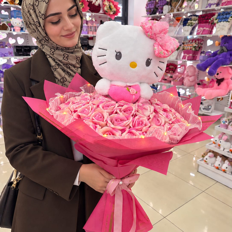 BÜYÜK BOY HELLO KİTTY BUKET