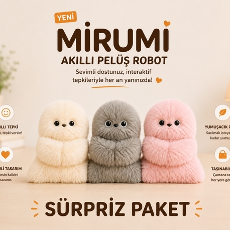MİRUMİ AKILLI PELUŞ ROBOT (sürpriz paket)