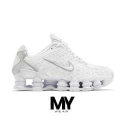 Nike Shox TL White Metallic Silver Max Orange