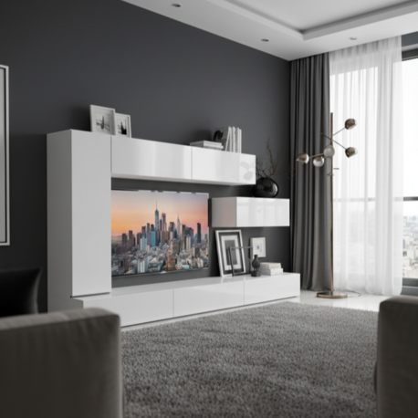 MAC DİZAYN EFES TV ÜNİTESİ BEYAZ