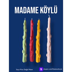 Sarmaşık lale uzun mum
