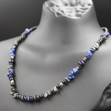 Lapis Lazuli ve Hematit Kolye – El Yapımı, Orijinal Tasarım