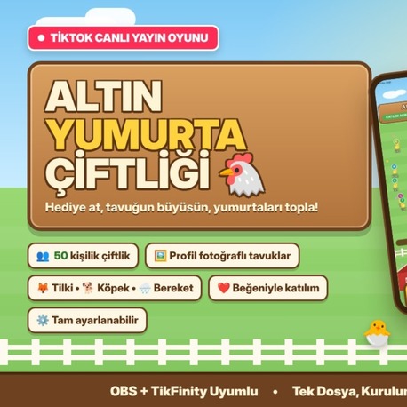 ALTIN YUMURTA ÇİFTLİĞİ – TikTok LIVE Hediye Oyun