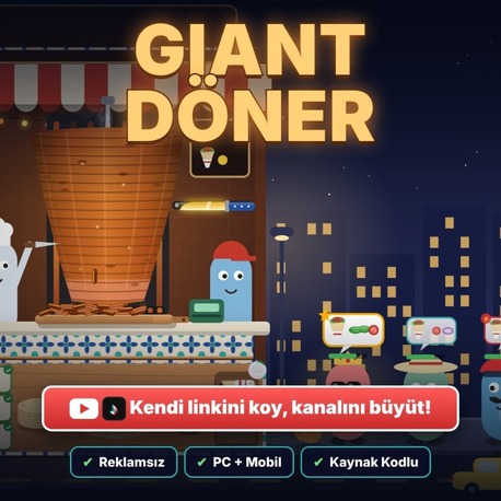  GIANT DÖNER – HTML5 DÖNERCİ İŞLETME OYUNU (KAYNAK KODLU)