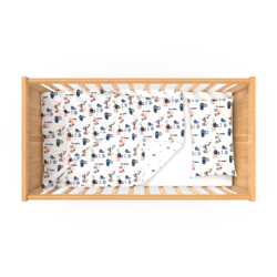 Organik Bebek Nevresim Takımı - İş Makineleri (GOTS sertifikalı) // Organic Baby Duvet Cover Set (GO