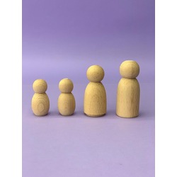Mamaras Peg Dolls Ailesi (Ahşap) 