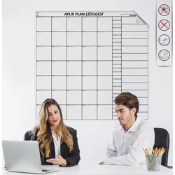 Statik Kağıt Aylık Planlayıcı 100X100 CM