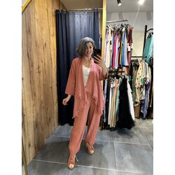 Keten Yırtıklı Asimetrik Tunik