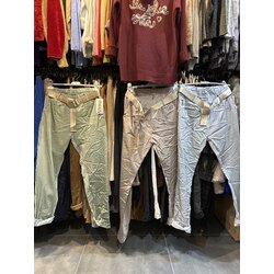 Full Likralı Saten Koton Pantolon