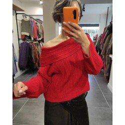 Omuz Detaylı Triko Bluz