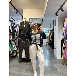 Yaldızlı İtalyan Bluz