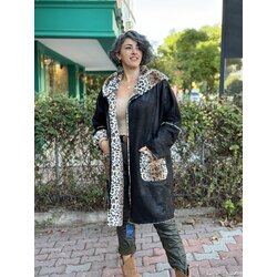Leopar Süet Kaban