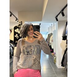 İtalyan Desenli Yumoş Likralı Bluz 