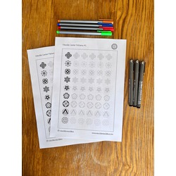 Mandala merkez desenleri çalışma kağıdı 5