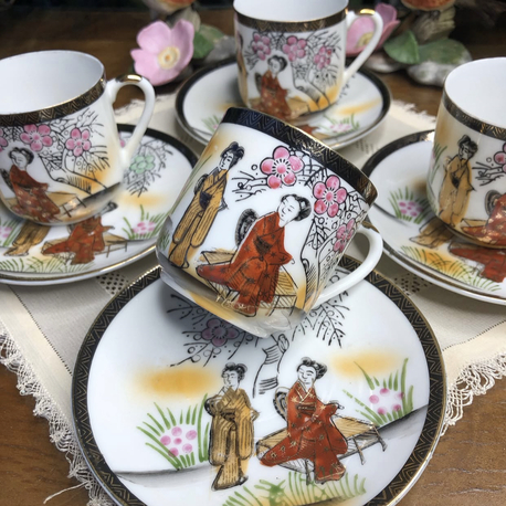 Japon Lithophane Porselen Türk Kahve Boy Fincanlar
