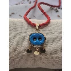 Süryani Nazarlıklı Kolye- 2 Göz