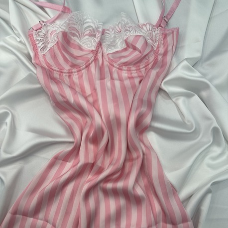 ŞEKER PEMBE SATEN MİNİ DRESS
