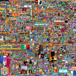 R/place Pixel Art tablo 