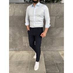 Poplin gömlek buz mavi