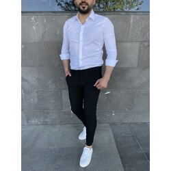Poplin gömlek beyaz 
