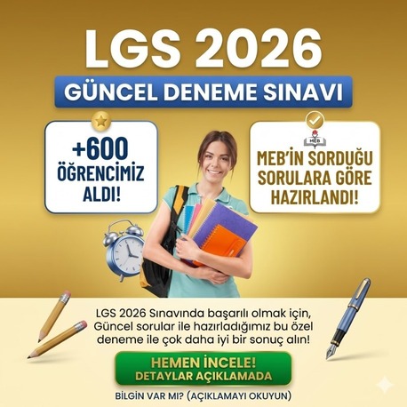 LGS 2026 DENEMESİ (2026'ya ÖZEL HAZIRLANDI)