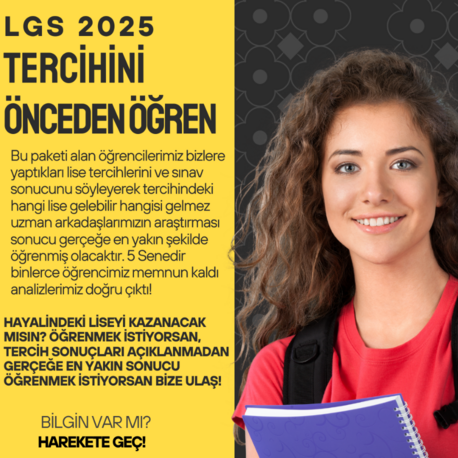 LGS 2025 TERCİH SONUCU ÖĞREN! HANGİ LİSEYİ KAZANACAKSIN ÖĞREN