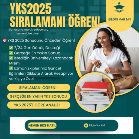 YKS 2025 Sıralamanı Önceden Öğren! GERÇEĞE EN YAKIN ŞEKİLDE