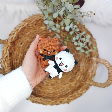 Amigurumi Bubu Dudu Çift Anahtarlık