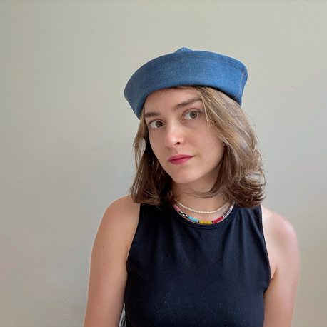 Denim Sailor hat