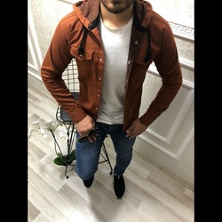 Gabardin Cepli Kapşonlu Gömlek Toptan Satış