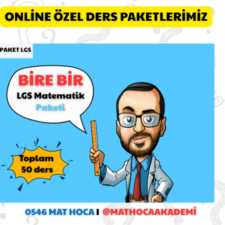 Online LGS Matematik Özel Ders Paketi 