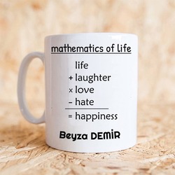 Kişiselleştirilebilir İsimli Kupa Mathematics of Life 