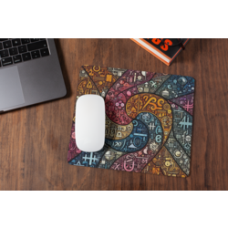 Matematik Girdabı Renkli Zemin Mousepad 