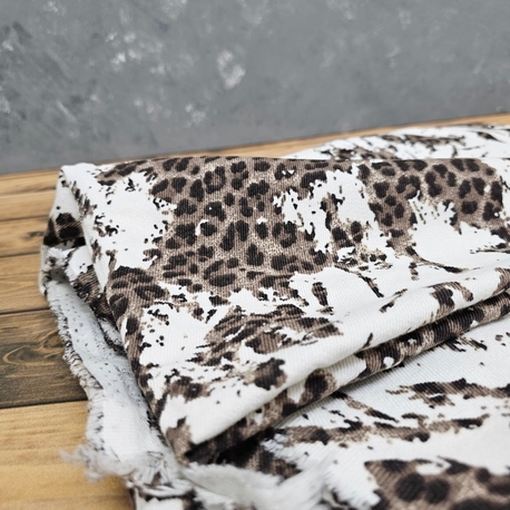 leopar dama desenli kot 