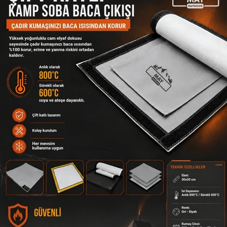 Çift Kat Baca Çıkışı Kumaş