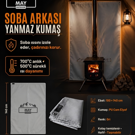 soba Arkası yanmaz kumaş 
