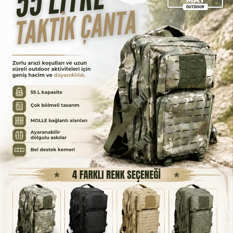 55 LT Taktik Çanta 