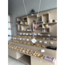 Siyah Turmalinli Kristal Kuvars Kolye