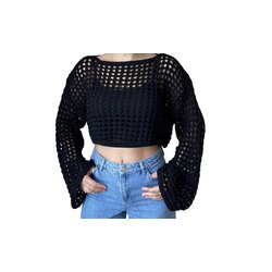 Mini Ajurlu Crop Bluz