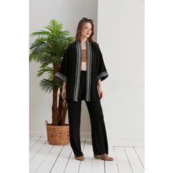 Siyah Kimono Takım