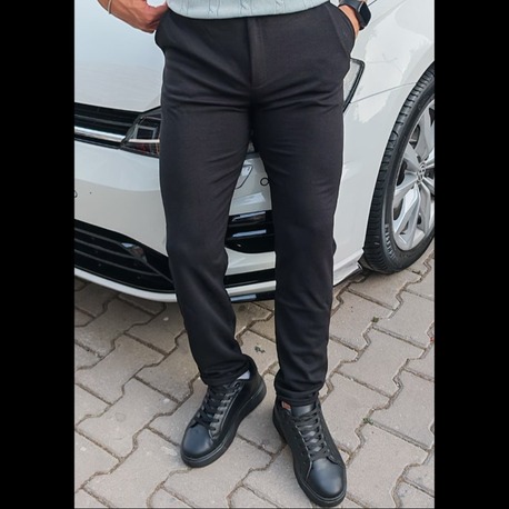  Premium Likralı Jogger Pantolon-Siyah