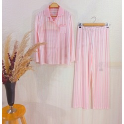 Bayan çizgili pijama takımı 